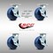 Service Caster 6 Inch SS Solid Poly Caster Set with Roller Bearings and Brake/Swivel Lock SCC SCC-SS30S620-SPUR-TLB-BSL-4 - alternate 5